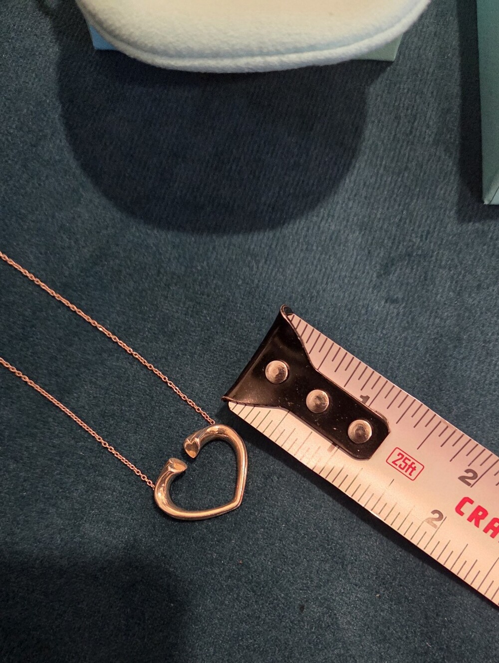 RARE Tiffany & Co Paloma Picasso Tenderness Heart Necklace .925 Sterling Silver - Picture 11 of 14